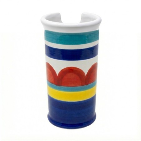 handmade sicilian ceramic Glass Holder Sibari de simone pottery handmade sicilian ceramic Glass Holder Sibari de simone pottery